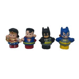 Fisher Price Little People DC Super Friends Superheroes Batman Wonder Woman Lot‎